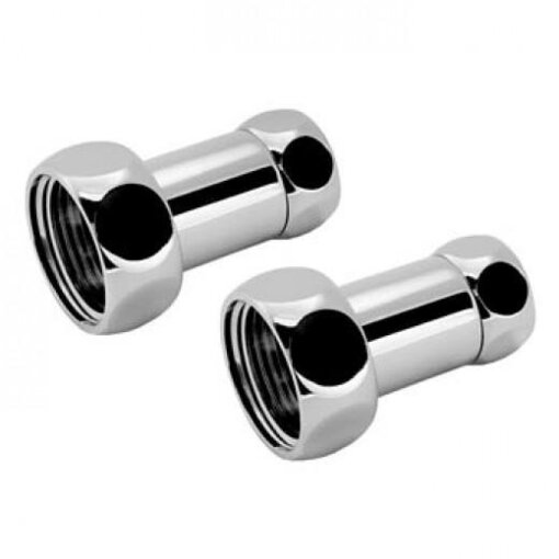 730SCH1004 Прямое соединение 1"х1/2" г/г (хром)(кор.40пар)