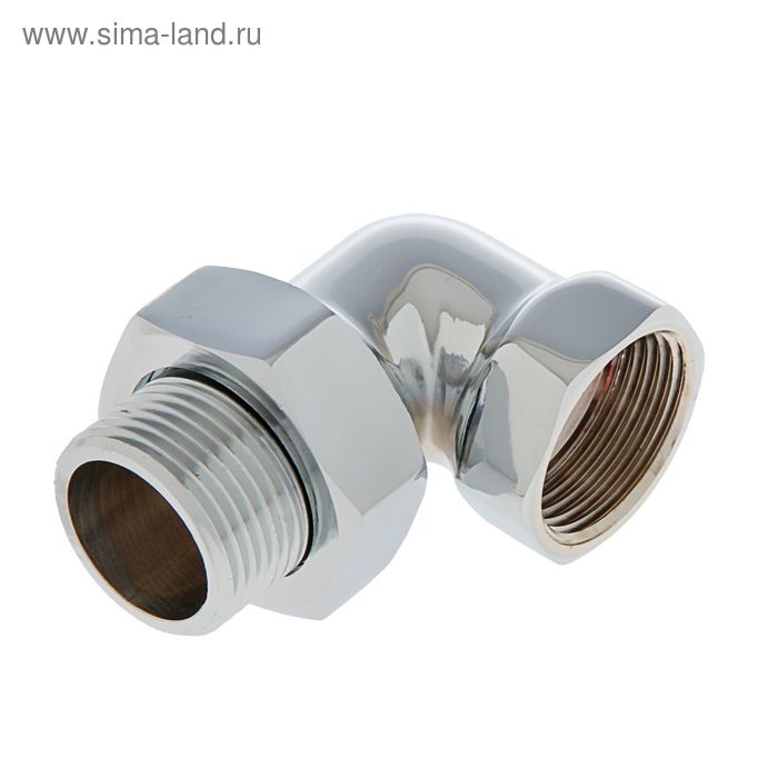 Американка угловая 1'' хром