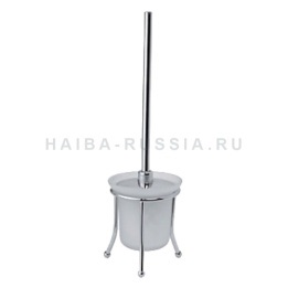 Ершик напольный стеклянный "Solinne", 11062, хром, стекло-сатин, Коллекция Base